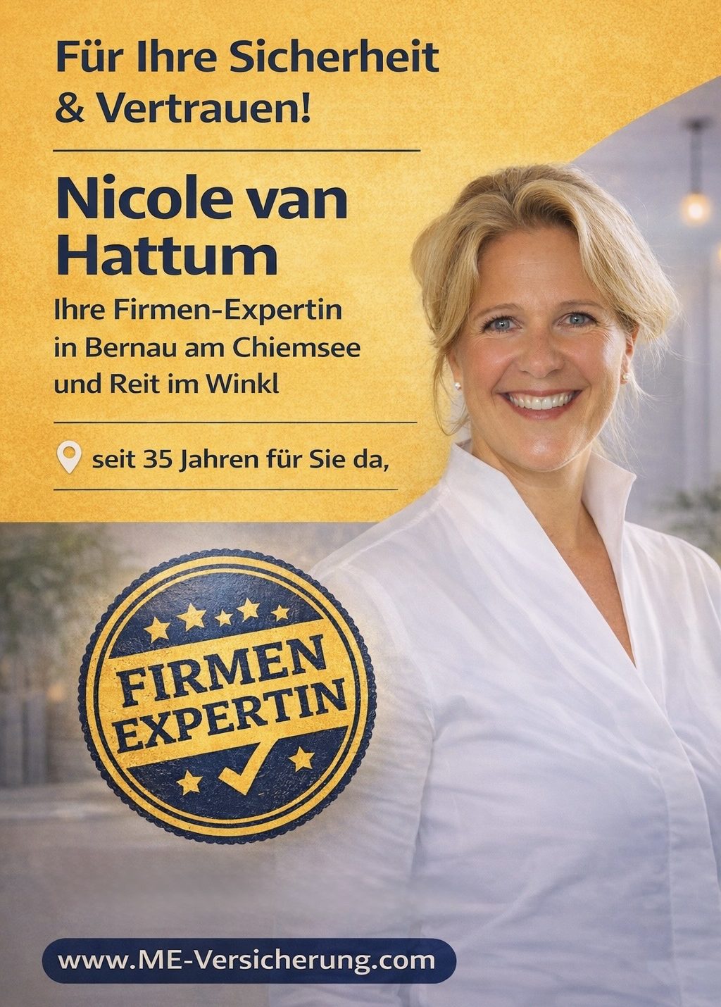 Versicherung Vorsorge Nicole van Hattum Bernau am Chiemsee Prien Reit im Winkl Frasdorf Bad Endorf Grassau Finanzdienstleistungen