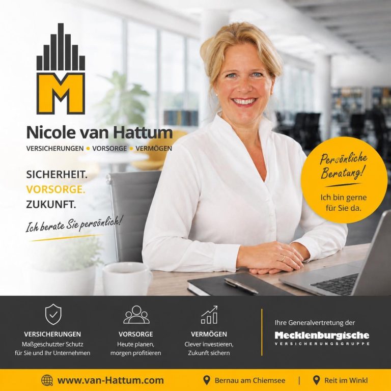 Versicherung Nicole van Hattum Bernau am Chiemsee Reit im Winkl Frasdorf Mecklenburgische Firmenversicherung Prien