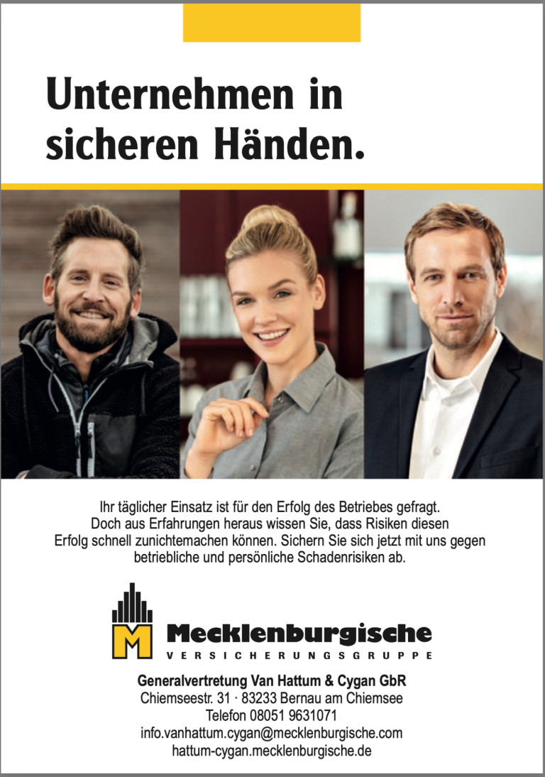 Versicherung Nicole van Hattum Bernau am Chiemsee Reit im Winkl Frasdorf Mecklenburgische Firmenversicherung